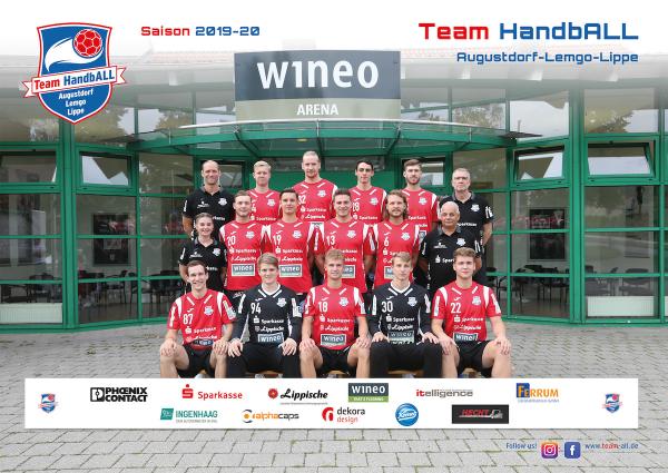 Team HandbALL, HSG Handball Lemgo II, Mannschaftsfoto 2019/2020, 3. Liga
