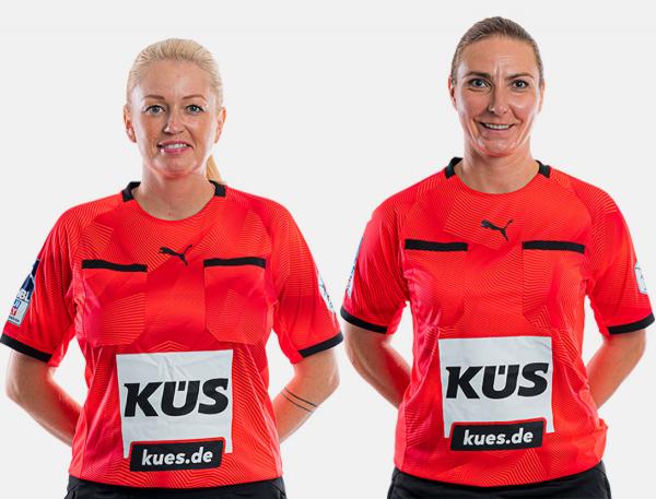 Katharina Heinz-Hebisch und Sonja Lenhardt pfeifen den Abstiegskrimi HSG Konstanz gegen Wilhelmshavener HV.