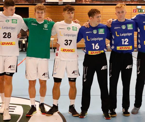 Mika Sajenev (28), Finn-Lukas Leun (37), Felix Kirschner (12), U19, JBLH