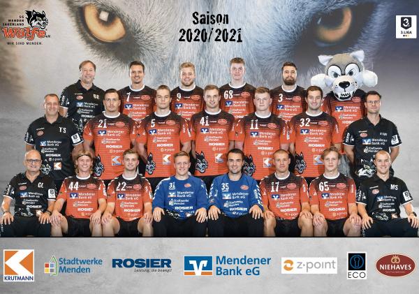 Das Team der SG Menden Sauerland Wölfe
