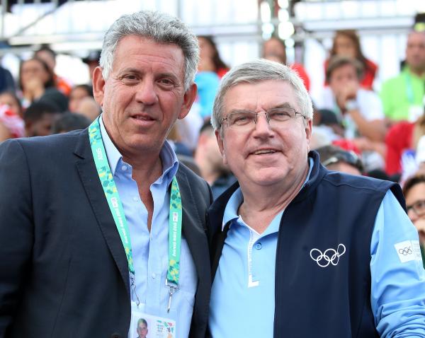 Giampiero Masi and Thomas Bach (IOC President)