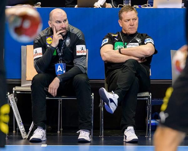 Auch das Trainer-Duo der Herren-A-Nationalmannschaft, Erik Wudtke (l.) und Alfred Gislason (r.) nahm an der Tagung teil.