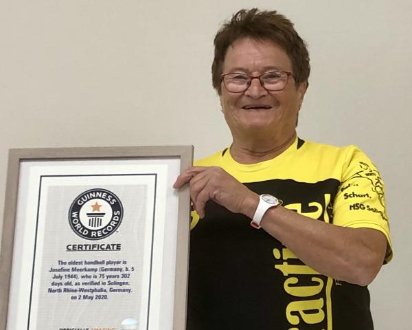 Die älteste Handballspielerin der Welt: Josefine "Susi" Meerkamp.