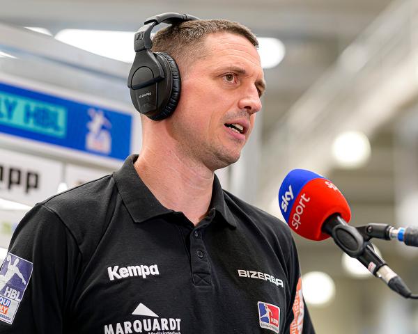 Klare Worte von HBW-Coach Jens Bürkle: "Ich bin mit dem Auftreten der Mannschaft nicht zufrieden"