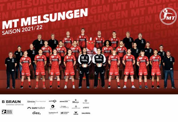 MT Melsungen, Teamfoto Saison 2021/22, LIQUI MOLY HBL