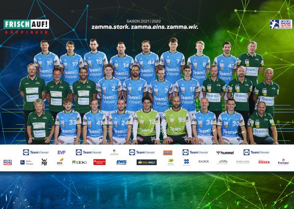 Frisch Auf Göppingen, Teamfoto Saison 2021/22, LIQUI MOLY HBL