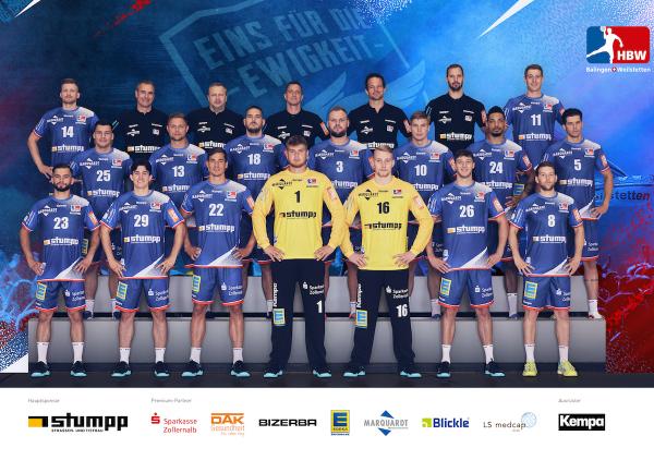HBW Balingen-Weilstetten, Teamfoto Saison 2021/22, LIQUI MOLY HBL