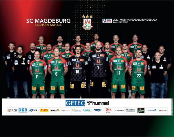 SC Magdeburg, Teamfoto Saison 2021/22, LIQUI MOLY HBL
