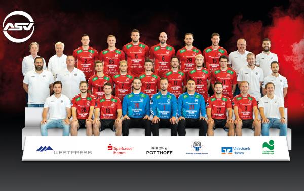 ASV Hamm-Westfalen, Teamfoto Saison 2021/22, 2. HBL, HBL2