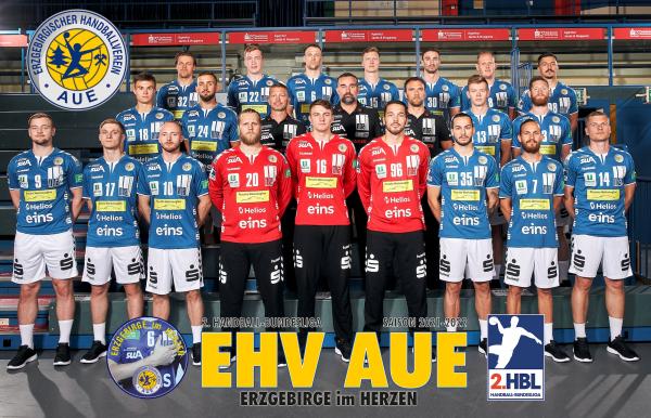 EHV Aue, Teamfoto Saison 2021/22, 2. HBL, HBL2