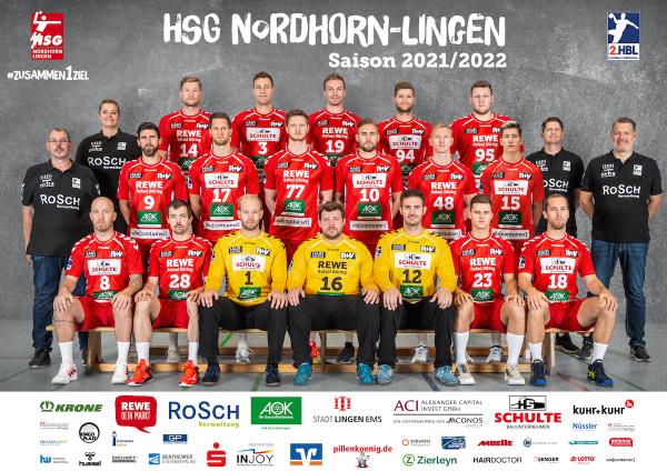 Teamfoto Saison 2021/22, 2. HBL, HBL2