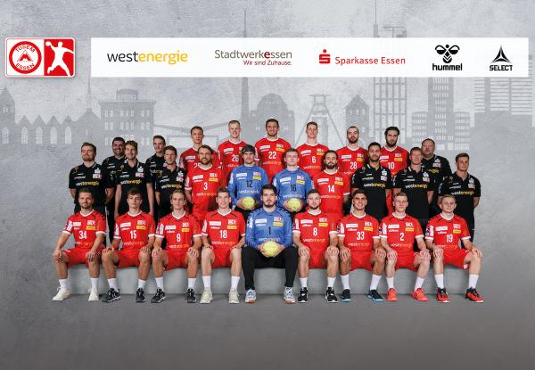 TUSEM Essen, Teamfoto Saison 2021/22, 2. HBL, HBL2