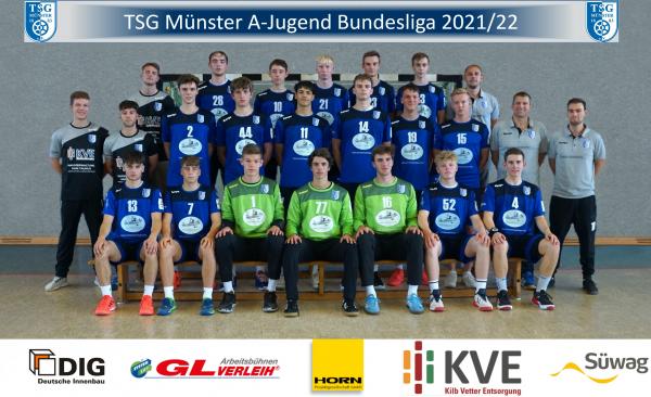 Die A-Jugend der TSG Münster in der Saison 2021/2022. 