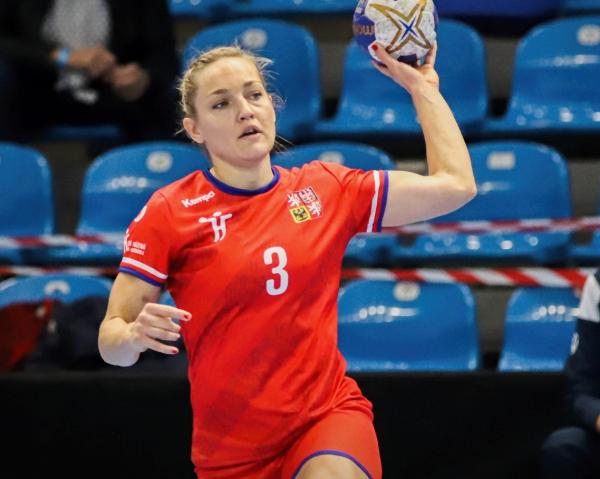 Jana Knedlikova steuerte sechs Treffer zum Überraschungssieg der Tschechinnen bei.