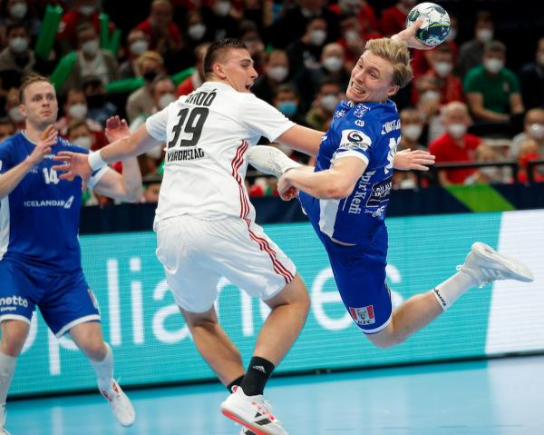 Gisli Thorgeir Kristjansson scored a total of four times in Iceland`s victory.