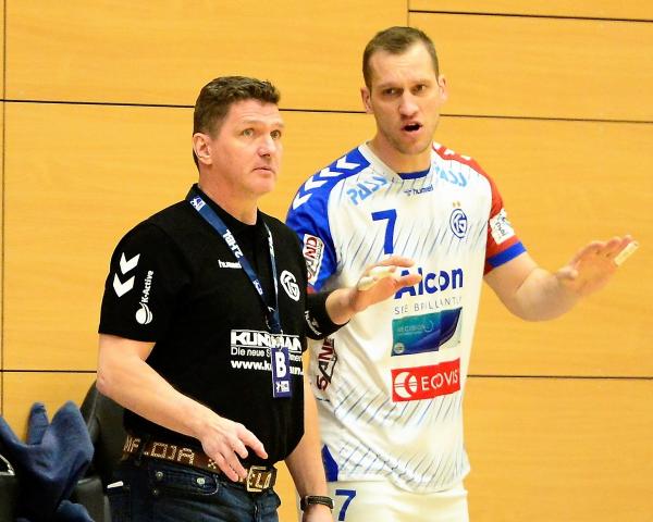 Maik Handschke - Trainer und Povilas Babarskas - TV Großwallstadt