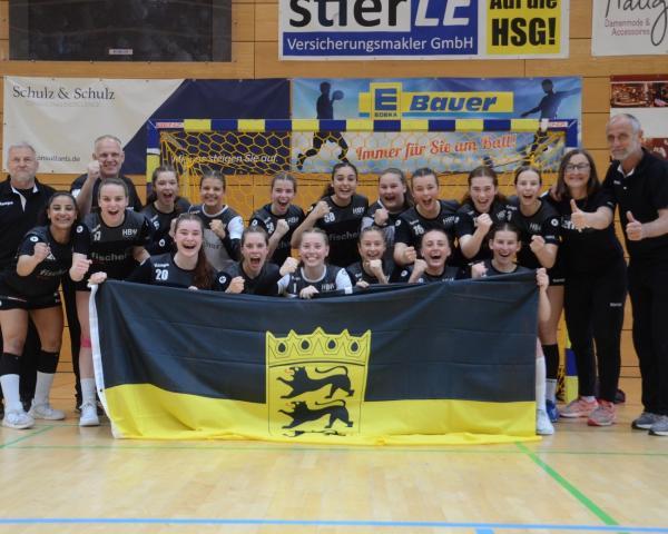 Strahlende Gesichter: Baden-Württemberg hat zum dritten Mal in Folge den Deutschland-Cup der Mädchen gewonnen. 