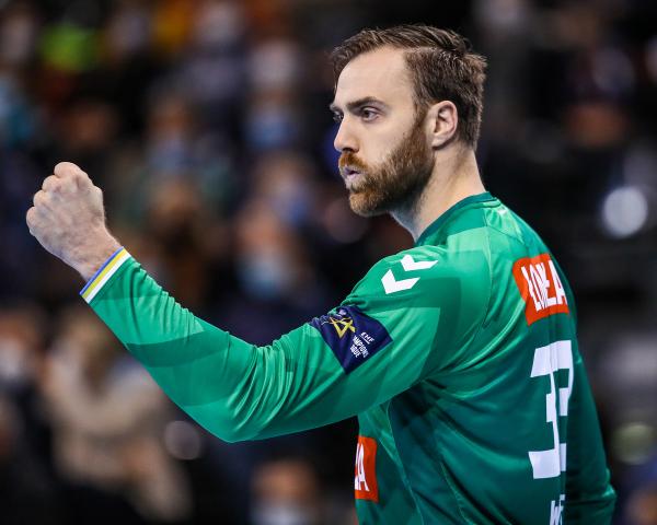 Andreas Wolff recorded 18 saves in 60 minutes
