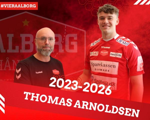 Aalborg-Coach Stefan Madsen mit Neuzugang Thomas Arnoldsen