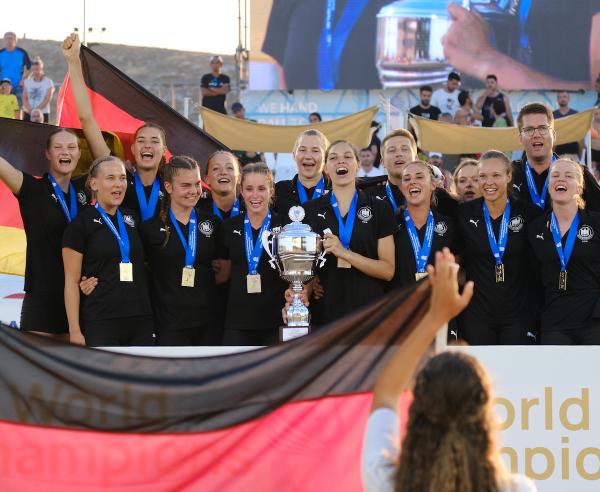 Die deutsche Frauen-Nationalmannschaft tritt 2024 als Titelverteidiger an. 