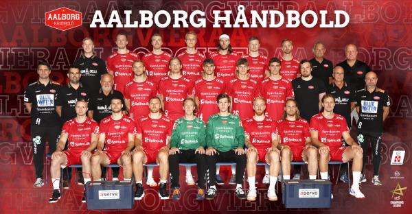 Mannschaftsfoto Aalborg Handbold, Champions League Saison 2022/23