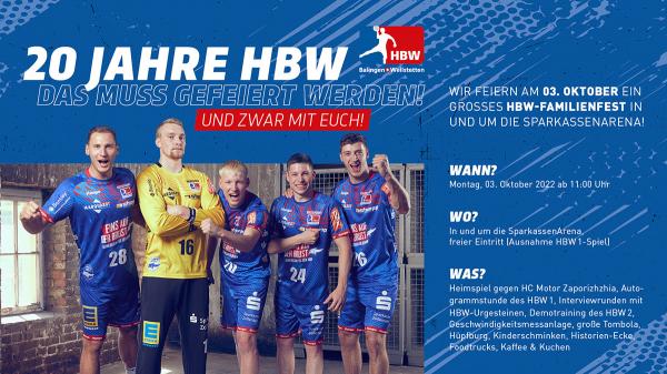 HBW Balingen-Weilstetten wird am kommenden Montag 20 Jahre alt