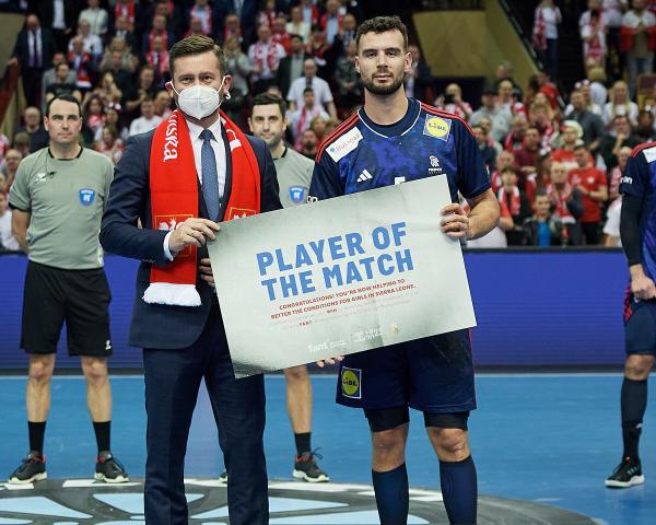 Nedim Remili was the "Player of the Match" in the opening match between France and Poland.