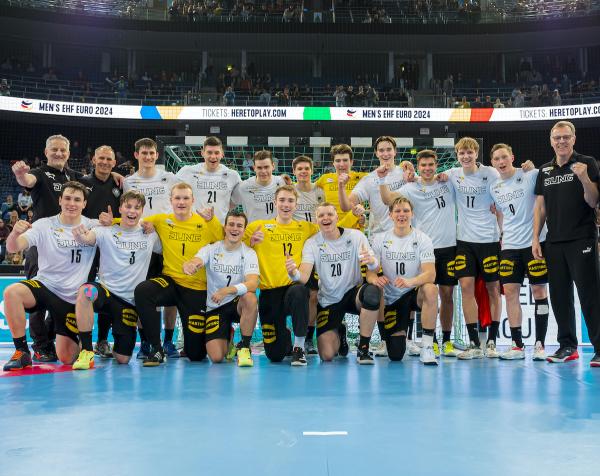 Die deutsche U21-Nationalmannschaft nach dem Vier-Länder-Turnier Anfang Januar in Hannover. 