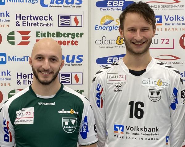Andre Ockert (links) und Dominik Merz verstärken in der nächsten Saison den TVS Baden-Baden. 