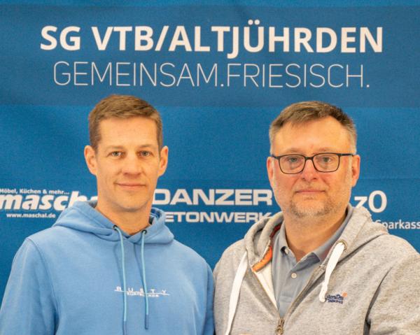Jochen Toepler (Co-Trainer), Arkadiusz Blacha (Trainer) - SG VTB/Altjührden HSG Varel