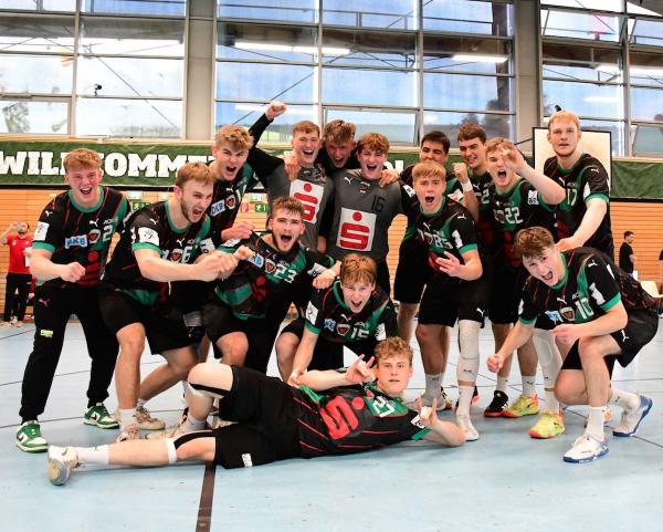 Die U19 der Füchse Berlin (Foto Archiv) sicherte sich die Deutsche Meisterschaft der A-Jugend im Handball