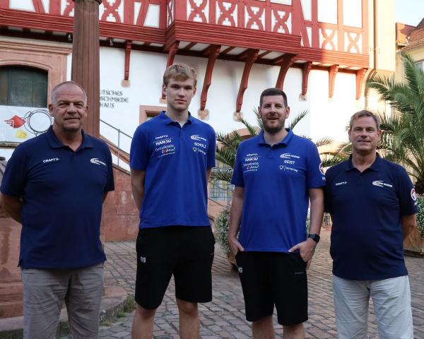 Reiner Kegelmann (Sportliche Leitung), Nico Scholz, Hannes Geist (Geschäftsführer und Trainer) und Frank Schmitt (Sportliche Leitung)