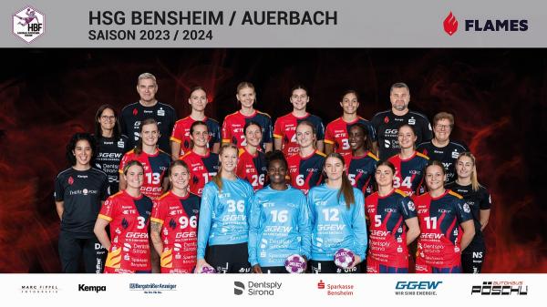 HSG Bensheim/Auerbach Flames - Teamfoto 1HBF2324 