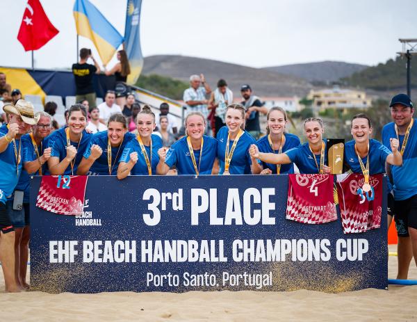 Die Beach Bazis gewannen die Bronzemedaille beim Champions Cup. 
